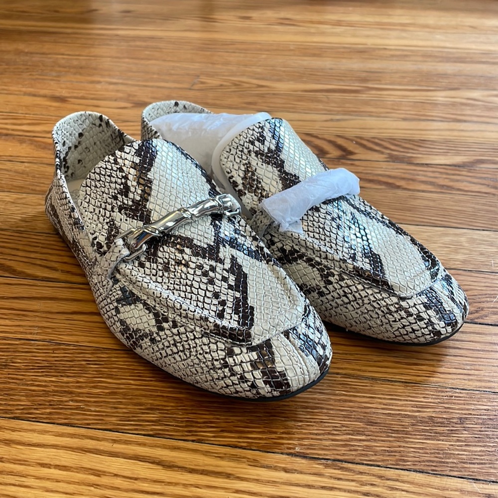 Vince Camuto Snake Print Loafers
